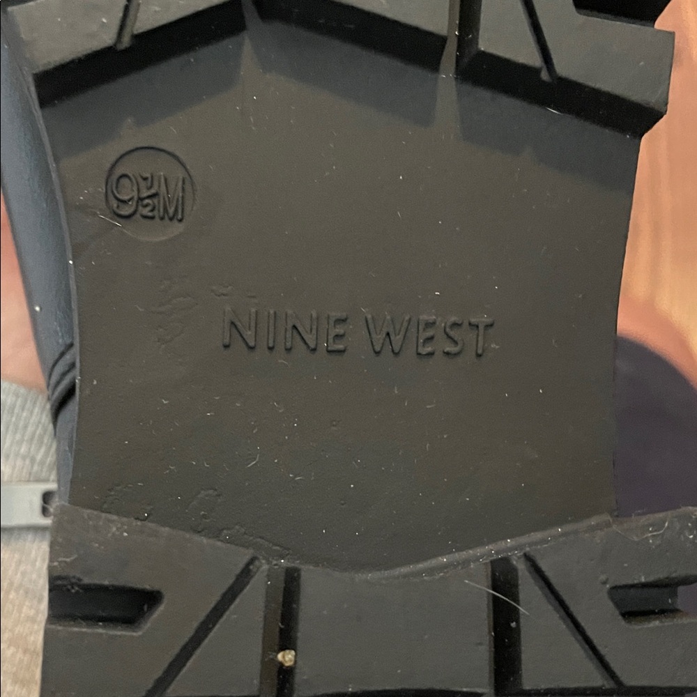 Nine West Black Lace Up Boots - Picture 4 of 5